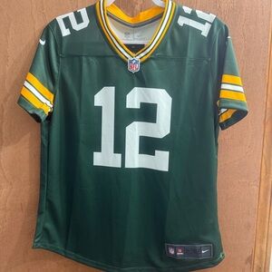 New With Tags M Women’s NFL Green Bay Packers #12 Aaron Rodger’s Jersey